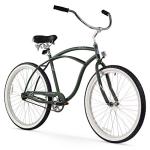 Firmstrong Urban Men's Beach Cruiser Bike, Single Speed Bicycle, 26 Inch Wheels, Matte Army Green