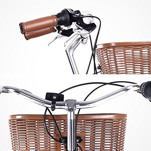 Gama Bikes Women's City Basic Step-Thru 6 Speed Shimano Hybrid Urban Cruiser Commuter Road Bicycle, 26-inch Wheels