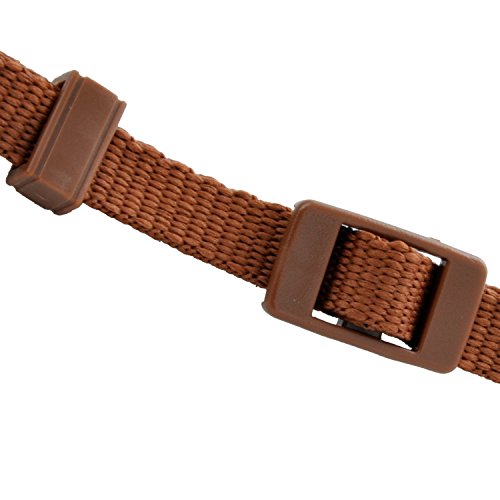 pangshi Universal Camera Shoulder Neck Strap Adjustable Vintage Belt Compatible with All DSLR Camcorder Canon Nikon Sony Pentax - White and Brown Weave