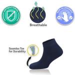 Zemy® Eco-Friendly Bamboo Women’s Diabetic Socks 6-Pack