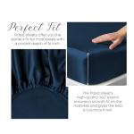 Organic Bamboo Luxury Bedding Set, Double Size, Navy