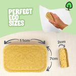 ecoME Biodegradable Cellulose Kitchen Sponges - 10 Pack