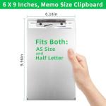 Eco-Friendly Aluminum Clipboard with Storage for A5 Paper