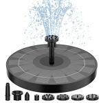Outdoor Solar Fountain with 6 Nozzles