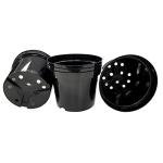 Premium Recycled Plastic Garden Planter Pots - Pack of 5