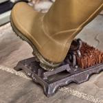 Eco-Friendly Cast Iron Boot Brush with Coir Bristles