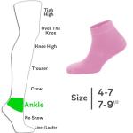 Zemy® Women's Eco-Friendly Bamboo Diabetic Socks 6-Pack