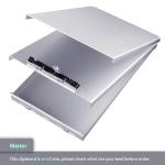 Eco-Friendly Aluminum Clipboard with Storage for A5 Paper