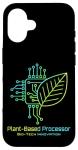 Eco-Friendly Circuit Board Leaf Case for iPhone 16