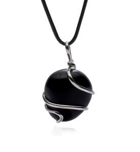 Obsidian Pendant Necklace - Ethical Healing Jewelry