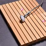 Eco-Friendly Luxury Wood Bath Mat for Spa Vibes