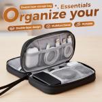 MIUMONE Portable Travel Cable Organizer Pouch