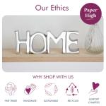 Recycled Metal 'HOME' Sign | Fair Trade Decor