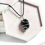 AYANA Moss Agate Healing Crystal Pendant Necklace