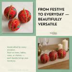 Aditi Bauble – Hot Pink Eco-Friendly Ornament