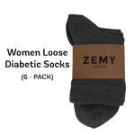 Zemy® Eco-Friendly Bamboo Ankle Socks 6-Pack