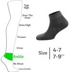 Zemy® Eco-Friendly Bamboo Socks for Women - 6-Pack