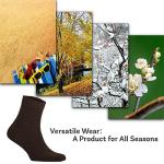 Zemy Eco-Friendly Bamboo Diabetic Ankle Socks - 4-Pack