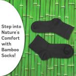 Zemy® Eco-Friendly Bamboo Ankle Socks 6-Pack