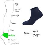 Zemy® Eco-Friendly Bamboo Women’s Diabetic Socks 6-Pack