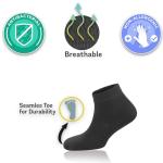 Zemy® Eco-Friendly Bamboo Ankle Socks 6-Pack