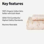 Organic Cotton Reversible Toddler Duvet Cover Set