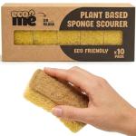 ecoME Biodegradable Cellulose Kitchen Sponges - 10 Pack