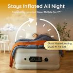 Huddle NEVER DEFLATE™ Luxury Air Bed with Light