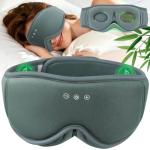 MusicOzy Bluetooth Sleep Mask with Headphones 16H Play