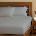 Eucalyptus Super King Fitted Sheet – Light Grey