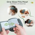 MusicOzy Bluetooth Sleep Mask with Headphones 16H Play