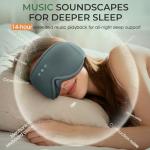 MUSICOZY Bluetooth Bamboo Cotton Sleep Mask with Headphones