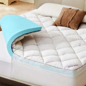 BEDLORE Dual Layer Memory Foam Mattress Topper
