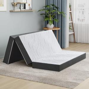 Twirest King Foldable Memory Foam Mattress with Pillow