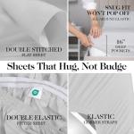 Eucalyptus Super King Fitted Sheet – Light Grey