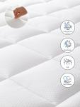 ELEMUSE King Dual-Layer Memory Foam Mattress Topper