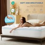 BEDLORE Dual Layer Memory Foam Mattress Topper