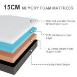 Memory Foam Single Mattress with Breathable Cover