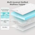 EHEYCIGA Kingsize Memory Foam Mattress Topper