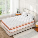 TeQsli 10 Inch Gel Memory Foam Double Mattress