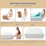 BEDLORE Dual Layer Memory Foam Mattress Topper