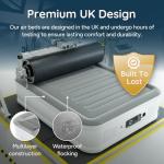 Huddle NEVER DEFLATE™ Luxury Air Bed with Light