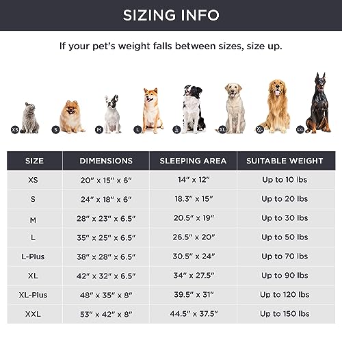 Bedsure Waterproof Orthopedic Dog Bed for Medium Dogs