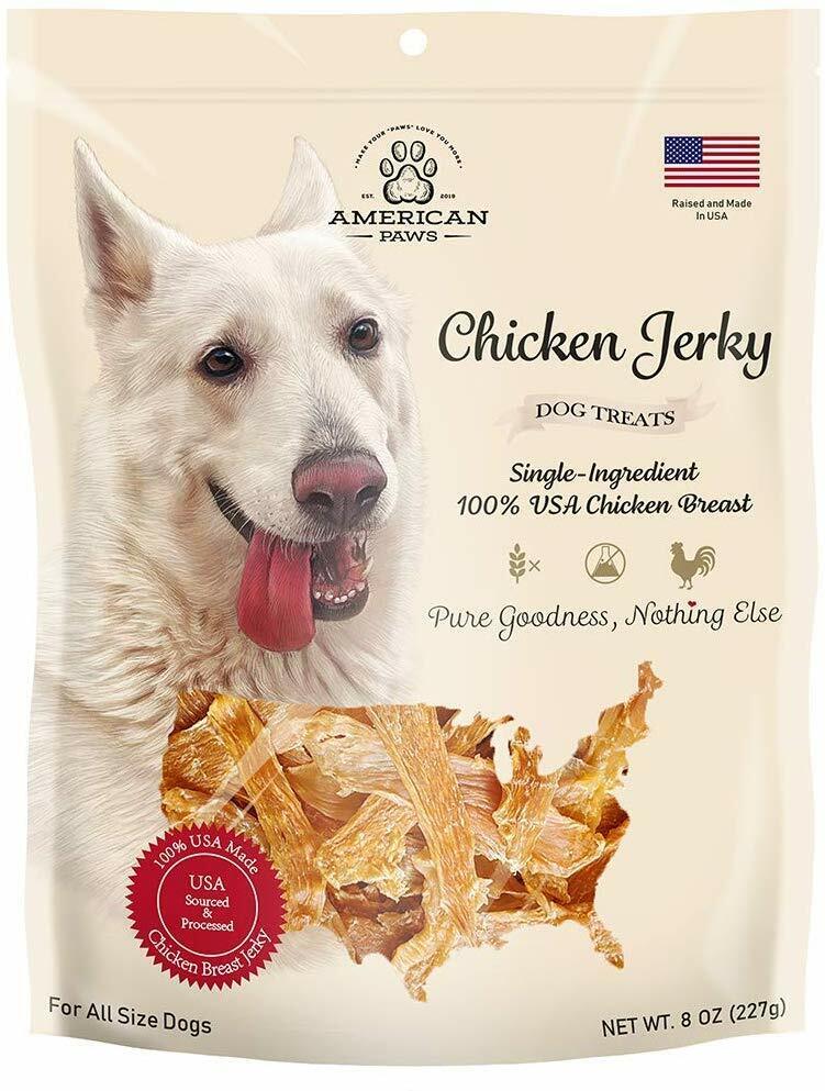 100% Chicken Breast Jerky Dog Treats, USA Made