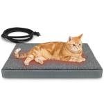 AUPETEK Heated Orthopedic Pet Bed for Cats & Dogs