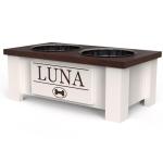 Elevated Dog Bowl Stand with Storage for Small Dogs