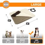 K&H Heated Orthopedic Outdoor Pet Bed 36x25in