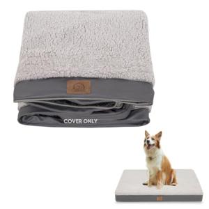 Washable Waterproof Dog Bed Cover, Grey