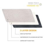 Washable Waterproof Dog Bed Cover, Grey