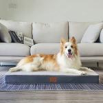 Washable Waterproof Dog Bed Cover, Grey